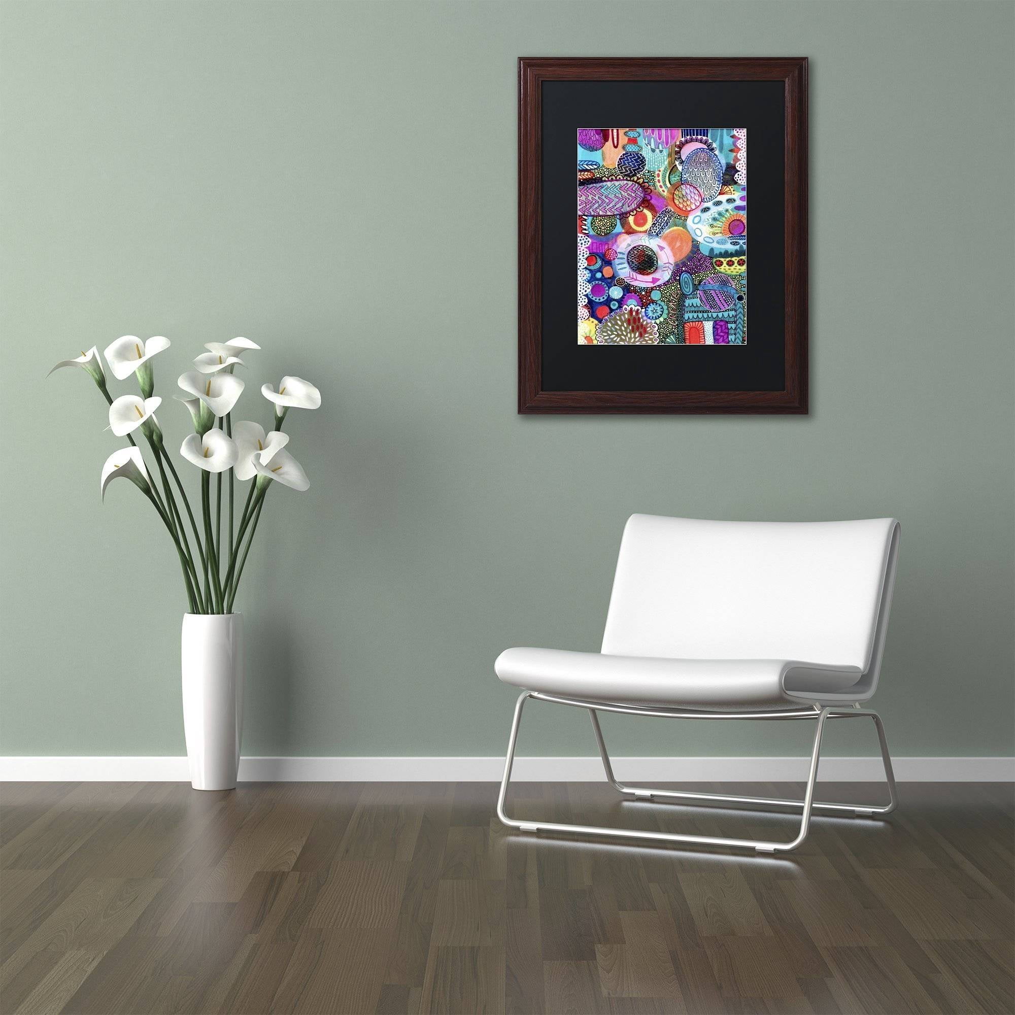 Trademark Fine Art "Creation" Canvas Art by Hello Angel, Black Matte, Wood Frame