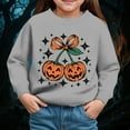 thumbnail image 2 of Ccpelsie Girl's Fashion Sweatshirt Kid Cute Graphic Pullover Crewneck Long Sleeve Fall Winter Shirt(Grey,3-4 Years), 2 of 4