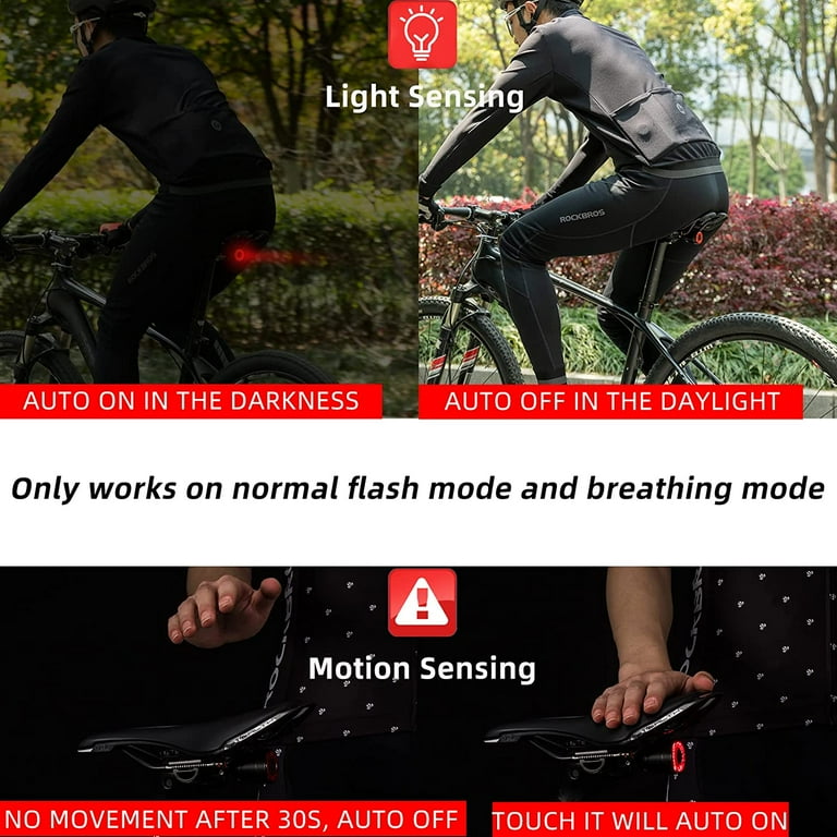 Motion activated bike tail hot sale light
