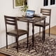thumbnail image 4 of 3-piece dining mesa set para two con spiral metal legs - compact kitchen mesa set para small spaces, moderno design, ergonomic sillas, fácil montaje, 4 of 7