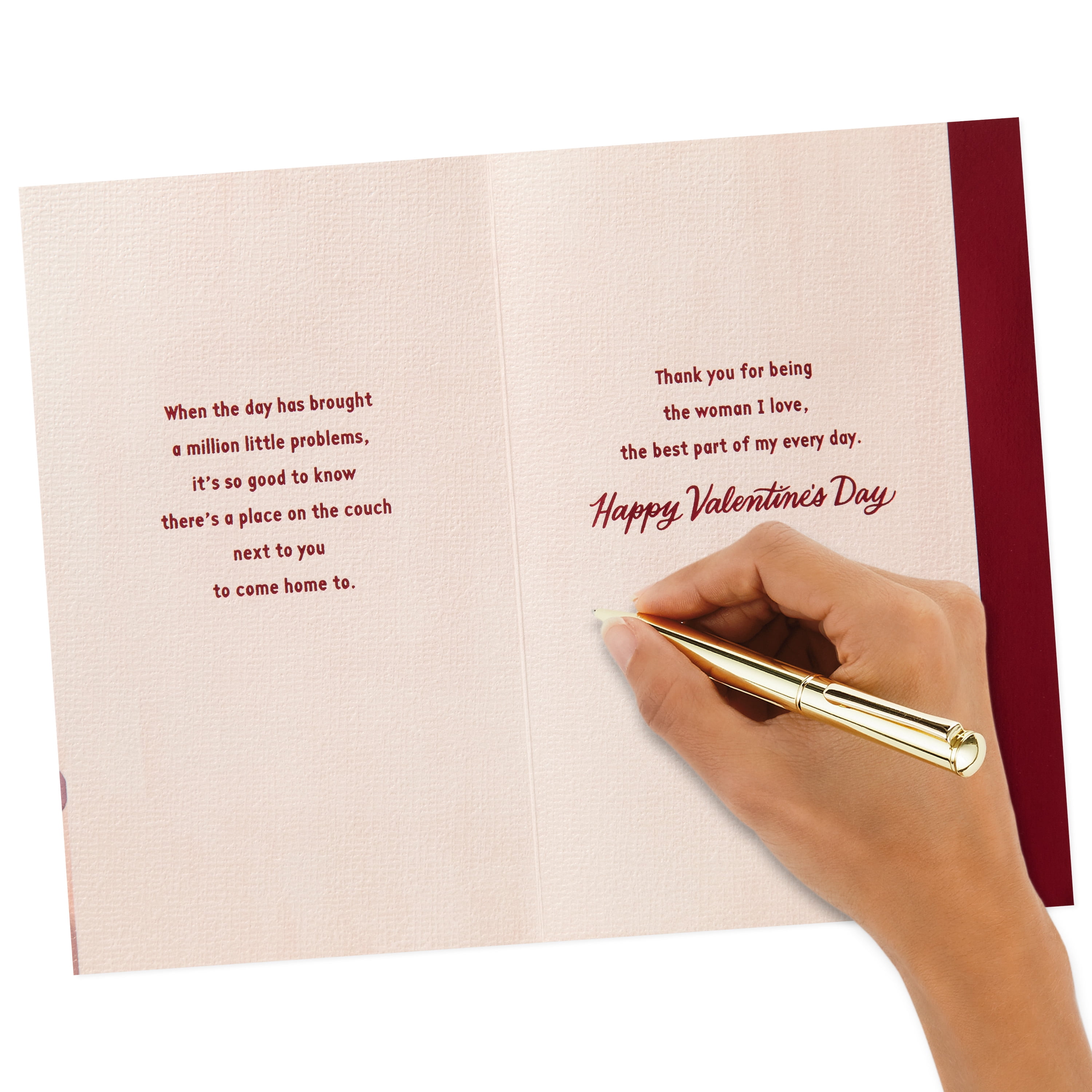 Hallmark Romantic Valentine's Day Greeting Card for Her (For the Woman I Love, My Home Is You)