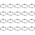 thumbnail image 1 of Woeilo 200 Pcs Split Jump Rings Double Loops Metal Key Rings Small Connectors Stainless Steel Jewelry Findings 6mm Fit Jewelry Necklaces Bracelets Earrings Crafts Ornaments DIY Arts (Silver) Silver, 1 of 5
