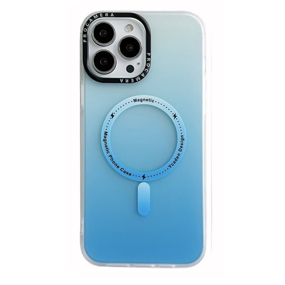 Allytech iPhone 13 Pro Max Case, Compatible with Magsafe Wireless Charging Color Gradient Design Slim Anti-scratch Shockproof Shell Cover for Apple iPhone 13 Pro Max 6.7" - Blue