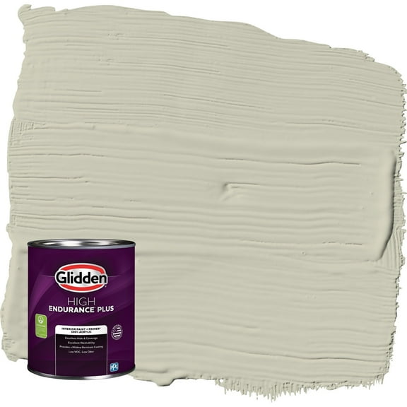 Glidden HEP French Gray Linen / Grey Eggshell Interior Paint with Primer, 1 Quart