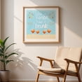 thumbnail image 6 of Lifes a Beach, Have a Drink - Typography Quote Summer Humor Cocktail Beach Illustration Unframed Wall Art Print 6 x 6 inches, 6 of 9