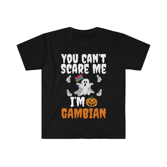 Can't scare I'm Gambian Halloween Unisex T-shirt S-3XL Gambia