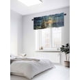 thumbnail image 3 of Christmas Ocean Valances for Windows, Sea Sunset Sky Seaside Light Filtering Window Treatment Valances, Rod Pocket Small Curtains for Kitchen/Bathroom, 42"x12", 3 of 9