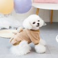 thumbnail image 5 of Pet Sweaters, Fleece Clothes with Bear, Dog Clothes Winter Warm Puppy Sweaters Boys Girls Tiny Cat Outfits(Brown), 5 of 5