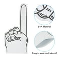 thumbnail image 4 of Uxcell Giant Foam Finger 18 Inch, 2Pcs EVA DIY Blank Foam Hand Cheerleading Fingers for Celebration Sports Games Party, White, 4 of 5