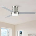 thumbnail image 3 of Wellspeed 48 in. Mordern Ceiling Fan with Dimmable Light Kit and Remote, 3 Blades, 6-Speed Reversible DC Motor, for Indoor, Brushed Nickel, 3 of 11
