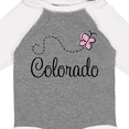 thumbnail image 4 of Inktastic Butterfly Colorado Girls Long Sleeve Baby Bodysuit, 4 of 5
