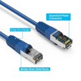 thumbnail image 3 of Cat5E Shielded Ethernet Patch Cable Blue 1ft - Internet Cable Snagless Boot Network Wire - High Speed Ethernet Patch Cable 350MHz FTP Cord - 4 UTP 24AWG Stranded Pure Copper Wire, 3 of 4