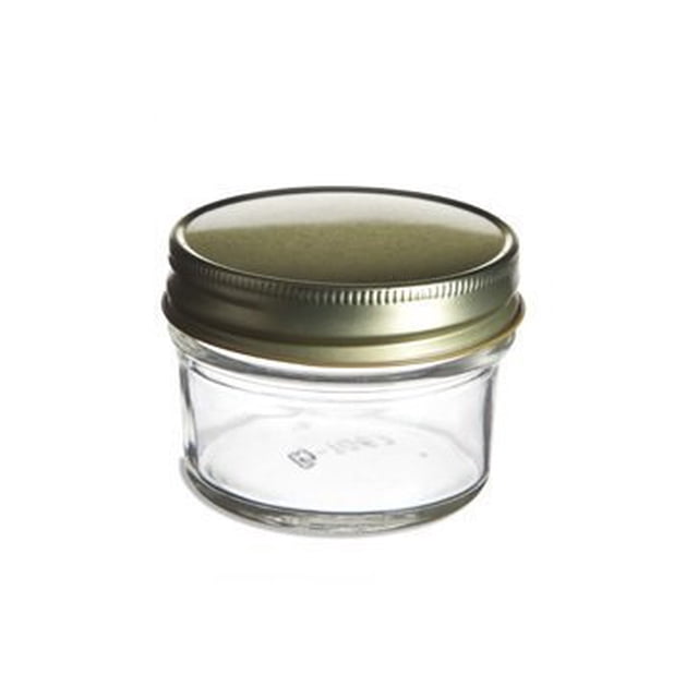 Nakpunar 12 pcs, 4 oz Mason Glass Jars with Gold Lids for Jam, Honey, Wedding Favors, Shower Favors, Baby Foods, Canning, spices