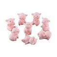 thumbnail image 1 of 8 piezas de adornos de cerdos pequeños, figuras decorativas de cerdos, modelado de cerdos, adorables decoraciones de figuras de cerditos., 1 of 7