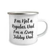 thumbnail image 2 of I'm Not a Regular Dad. I'm a Gray Tabby Dad. Gray Tabby Cat 12oz Camper Mug, Joke Gray Tabby Cat Gifts, For Cat Lovers, 2 of 2