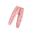 thumbnail image 1 of Pantalones cálidos elásticos para niños, a prueba de viento, de invierno, transpirables, para el hogar, amigables con la piel, gruesos, ropa Prendas para la parte inferior del cuerpo Rosa claro 100cm Qarigey AP013569-06, 1 of 6