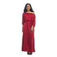 thumbnail image 4 of U.Vomade Robe d'Été pour Femme Grande Taille, Couleur Unie, Manches Courtes, Col Rond, Robe Décontractée, 4 of 7