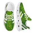 thumbnail image 1 of Zapatillas de tenis clásicas para mujer, de malla transpirable y con diseño de hojas de hierba verde, resistentes al desgaste, para exteriores., 1 of 6