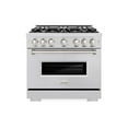 thumbnail image 2 of ZLINE 36 in. 5.2 cu. ft. Classic Dual Fuel Range with 6 Burner Gas Cooktop and Electric Convection Oven in Stainless Steel (CDR36), 2 of 2