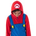 thumbnail image 2 of Super Mario Boy's Big Fleece Costume Hooded Union Suit Blanket Sleeper, 2 of 5
