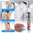 thumbnail image 5 of Shower Head High Pressure Shower Head Anti Limescale Filtering Shower Head, Universal Water Saving Hand Shower Massage Shower Suitable for Bathroom(si, 5 of 5