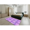 thumbnail image 5 of Ahgly Company Machine Washable Indoor Square Transitional Purple Area Rugs, 7' Square, 5 of 7