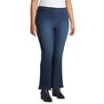 thumbnail image 4 of JMS Just My Size by Hanes Women’s Plus Size Pull-On Stretch Denim Bootcut Jeggings, 4 of 7