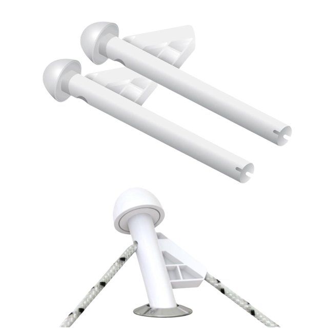 Soporte para cañas de guardabarros DO-LITTLE FENDER ADJUSTERS para barco, paquete de 2