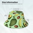 thumbnail image 5 of Balery Avocado With Seeds Sun Hats for Men Women Bucket Hat UPF 50+ Buckey Hat Boonie Hat Foldable UV Protection Hiking Beach Fishing Summer, 5 of 9