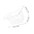 thumbnail image 2 of FENGGUIQU Baskets for Freezer Organization White Metal Basket Space-Saving Food Storage 1Pcs, 2 of 8