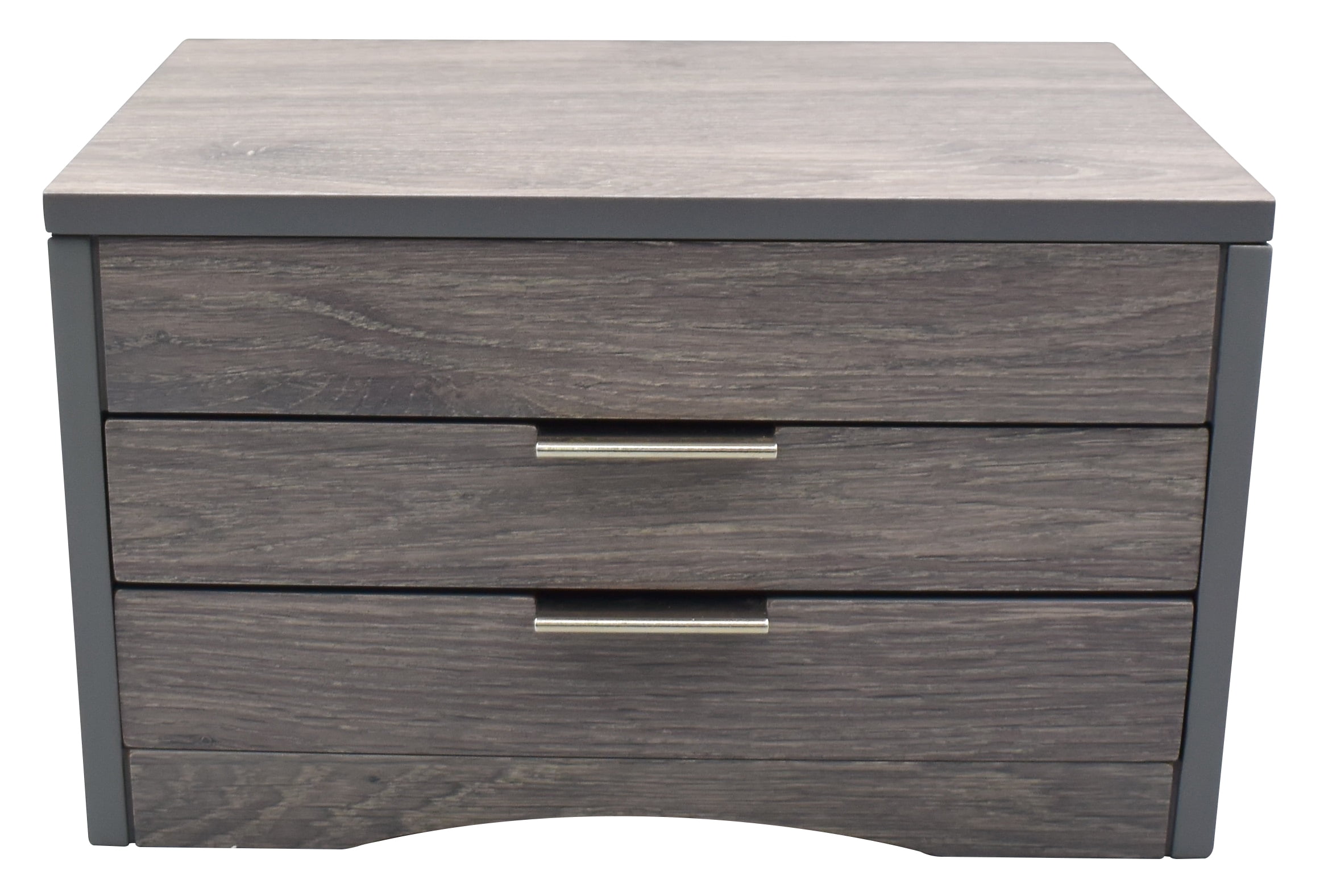 Distressed Grey Lift Top Jewelry Box