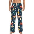 thumbnail image 2 of Lsque Colorful Mushrooms Print Men's Pajama Pants, Lounge Pant - Comfortable Home Wear,Elastic Waistband, Stylish Design-XX-Large, 2 of 9