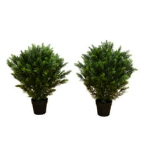 Nearly Natural 3ft. Artificial Cedar Tree UV Resistant (Indoor/Outdoor) - Set of 2
