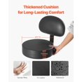 thumbnail image 3 of STAWAY Tabouret Roulant Réglable avec Dossier, Capacité de 450 lbs, Coussin Épais, Roues Silencieuses - Parfait pour Salon, Bureau et Usage Domestique, 3 of 9
