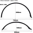 thumbnail image 2 of HUGFEGWE Matte Style Bike Mud Guard Set,Portable Adjustable Bicycle Tire Front and Rear Mud Guard,for Mountain Road Bike,700C CJB91-54795, 2 of 7