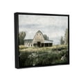 thumbnail image 3 of Stupell Industries Country Farmhouse Barn Meadow Landscape Painting Black Floater Framed Art Print Wall Art, 3 of 6
