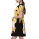 thumbnail image 2 of Easygdp Sunflower Gnomes 3 para Vestido Transpirable de Mujer, Vestido Suelto de Manga Corta con Pliegues y Bolsillos para el Verano, 2 of 6