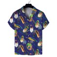 thumbnail image 3 of Camisa hawaiana de manga corta con estampado floral para hombre, camisas de solapa con estampado 3D de verano, camisas Y2k con botones, blusas de playa de gran tamaño, 3 of 5