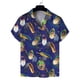 thumbnail image 3 of Camisa hawaiana de manga corta con estampado floral para hombre, camisas de solapa con estampado 3D de verano, camisas Y2k con botones, blusas de playa de gran tamaño, 3 of 5