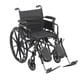 thumbnail image 1 of Silla de ruedas ligera Drive Medical Cruiser X4 de doble eje con brazos ajustables y desmontables, reposapiés elevables y asiento de 40 cm, color plateado, 15 cm, 1 unidad, 1 of 1