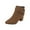 Brown boots womens fall fashion 2022, variant on Back To School Supplies Clearance Juebong Women Ankle Booties Retro Chunky High Heel Shoes Boots Plus Size Zipper Boots