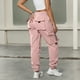 thumbnail image 5 of WILLBEST Pantalones Casuales para Mujer, Cómodos, Holgados, Tipo Jogger Cargo, Ropa Urbana Versátil, Ideales para Uso Diario y Entrenamientos. Grande, 5 of 5