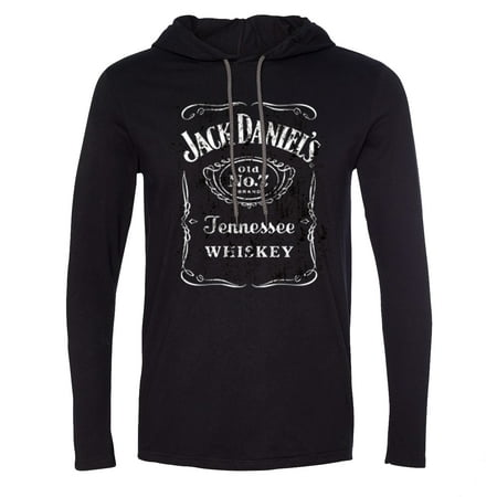 Jack Daniels Label Front Long Sleeve T-shirt (Jack Daniels Best Man Label)