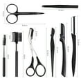 thumbnail image 3 of 11PCS Eyebrow Kit Portable Stainless Steel Eyebrow Trimming Kit Eyebrow Care Kit, 3 of 10
