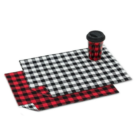 

Set of 4 Buffalo Check Reversible Table Mat