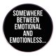 thumbnail image 1 of Cita divertida de Brooch Pin «En algún lugar entre lo emocional y lo sin emociones», 1 of 3