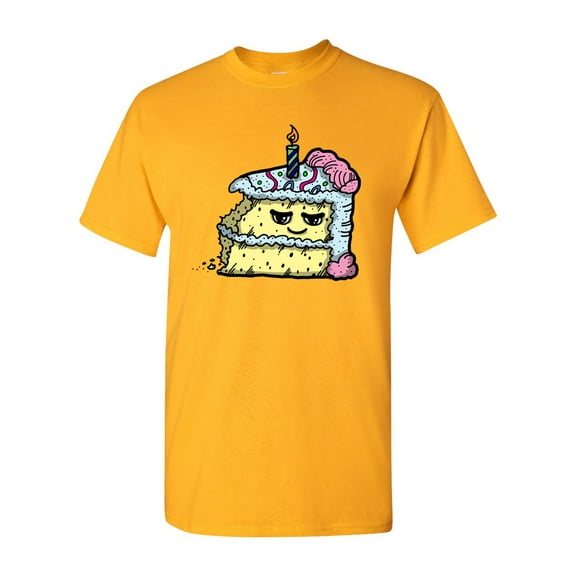 Too Cute To Eat Birthday Cake Adult DT T-Shirts Tee