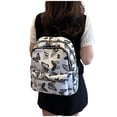thumbnail image 2 of Girls Backpacks Cute Nylon School Backpack Large Capacity Soft Student Daypack White One Size, 2 of 5