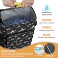 thumbnail image 2 of Travel Cooler Bag - Skeleton Dinosaurs Labels Camping Beer Cooler Backpack with Bottle Opener- Waterproof Insulated Picnic Backpacks - Cooler Bag for Beach, 2 of 6
