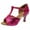 Hot Pink, variant on Women's Color Fashion Rumba Waltz Prom Ballroom Latin Salsa Dance Shoes Sandals Brown